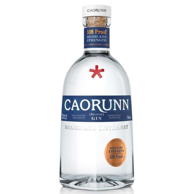 CAORUNN DRY GIN HIGHLAND STRENGTH 108 750ML