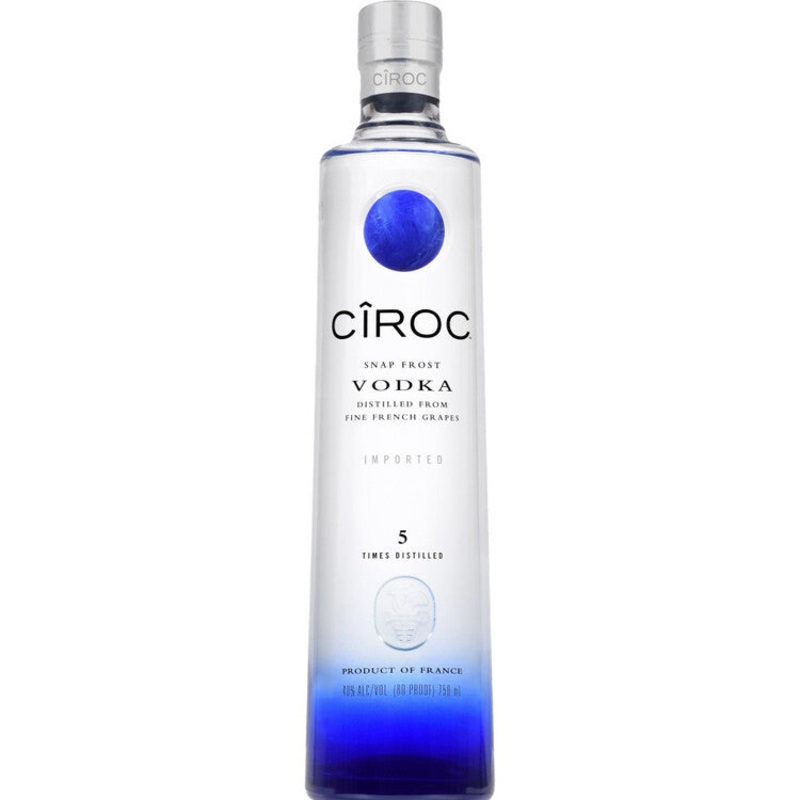 CIROC VODKA SNAP FROST 80 W/ 2 50ML FLOVORED VODKA SUMMER WATERMELON 70 & SUMMER CITRUS 70 750ML