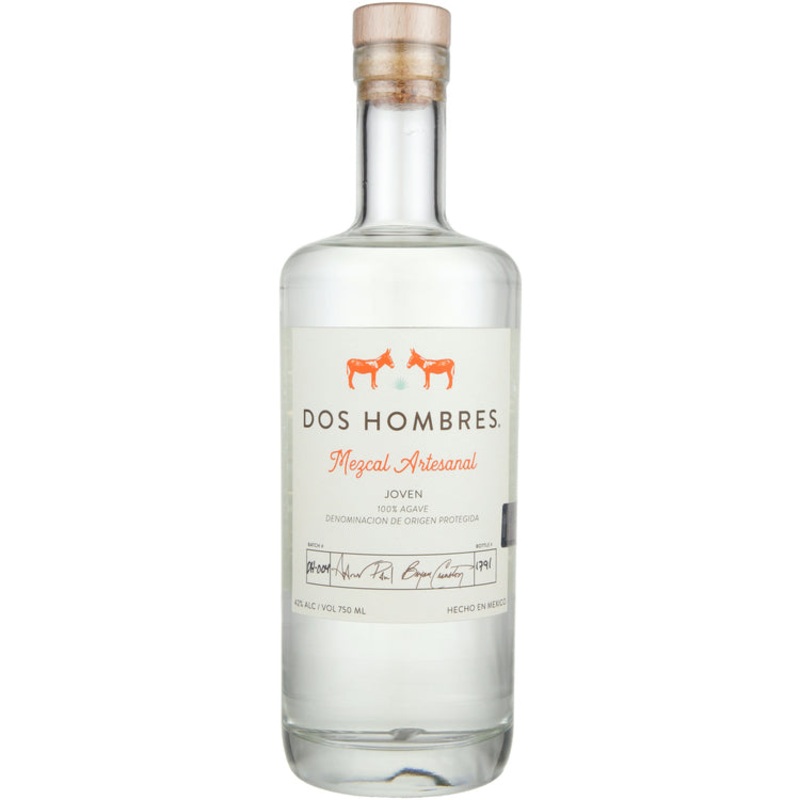 Dos Hombres Mezcal Artesanal Joven Espadin 84 750ML