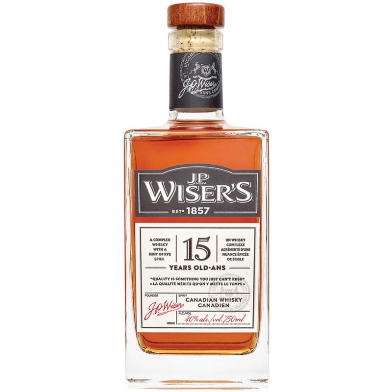 J.P. WISER'S CANADIAN WHISKY 15 YR 80 750ML