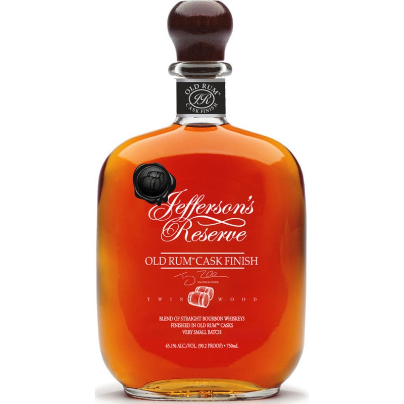 JEFFERSON'S STRAIGHT BOURBON RESERVE OLD RUM CASK FINISH 90.2 750ML