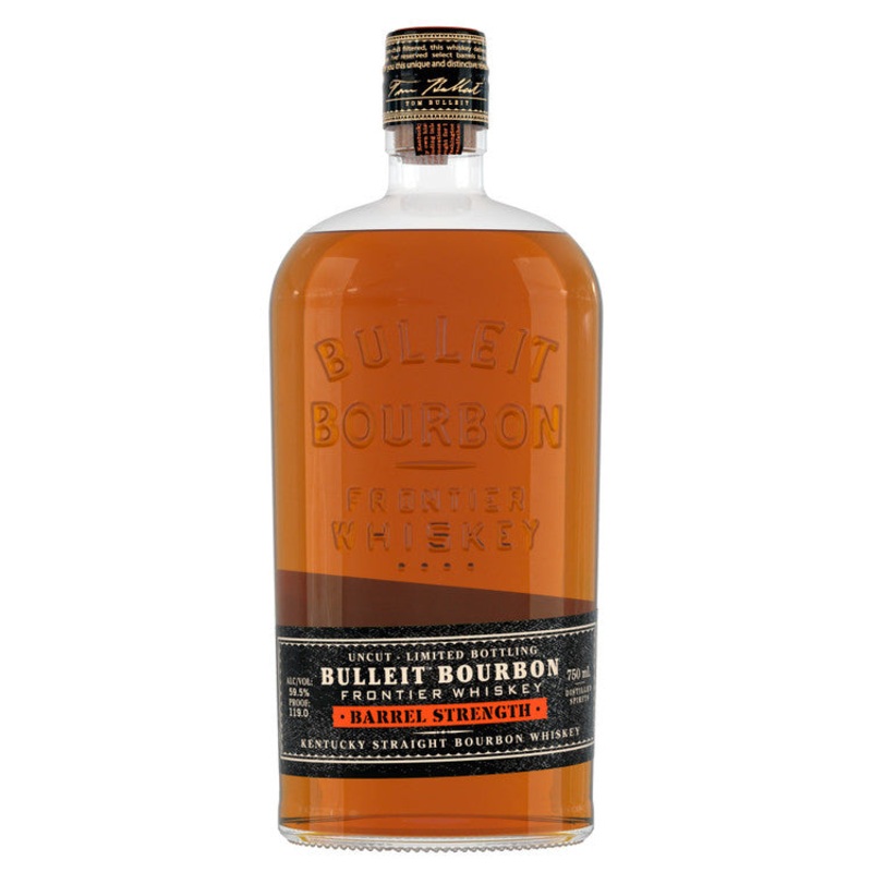 BULLEIT STRAIGHT BOURBON FRONTIER WHISKEY BARREL STRENGTH UNCUT 116.6 750ML