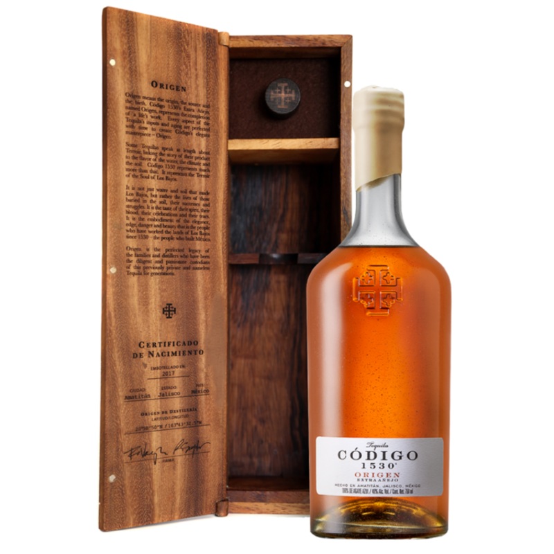 CODIGO 1530 TEQUILA EXTRA ANEJO ORIGEN 80 750ML