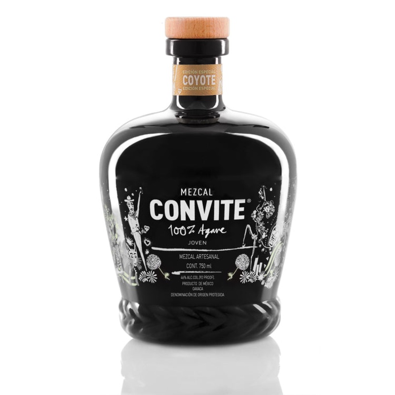 CONVITE MEZCAL ARTESANAL JOVEN COYOTE EDICION ESPECIAL 92 750ML