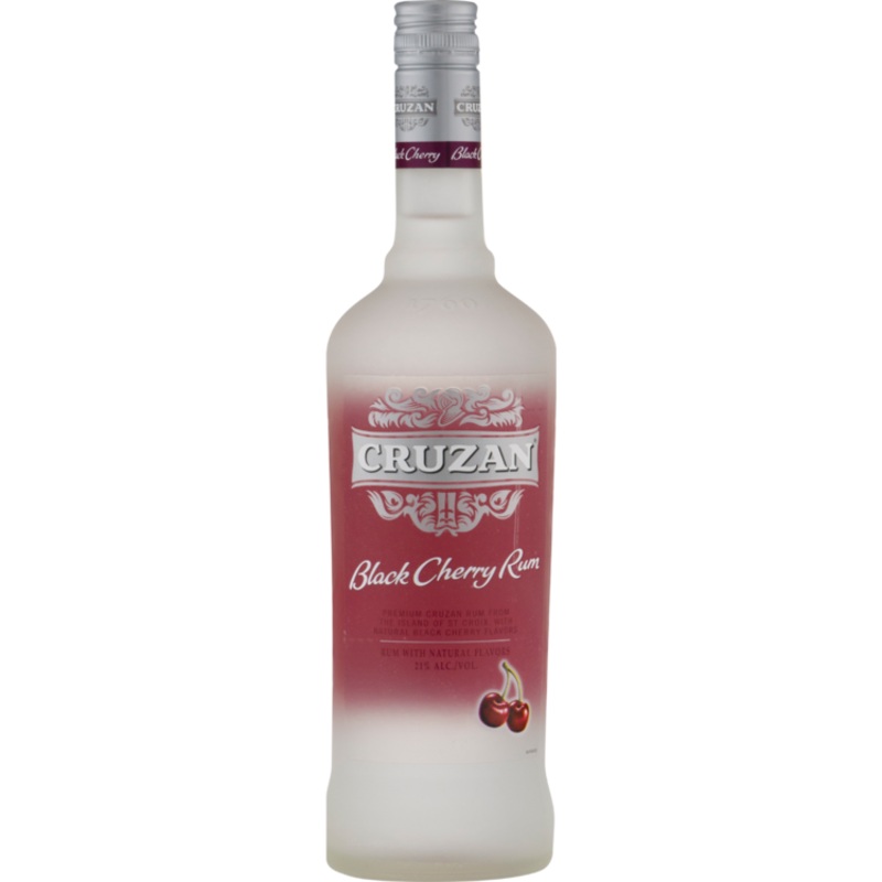 CRUZAN BLACK CHERRY FLAVORED RUM 42 750ML