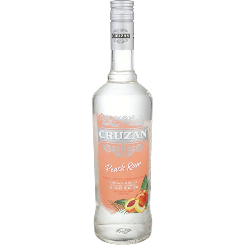 CRUZAN PEACH FLAVORED RUM 42 750ML