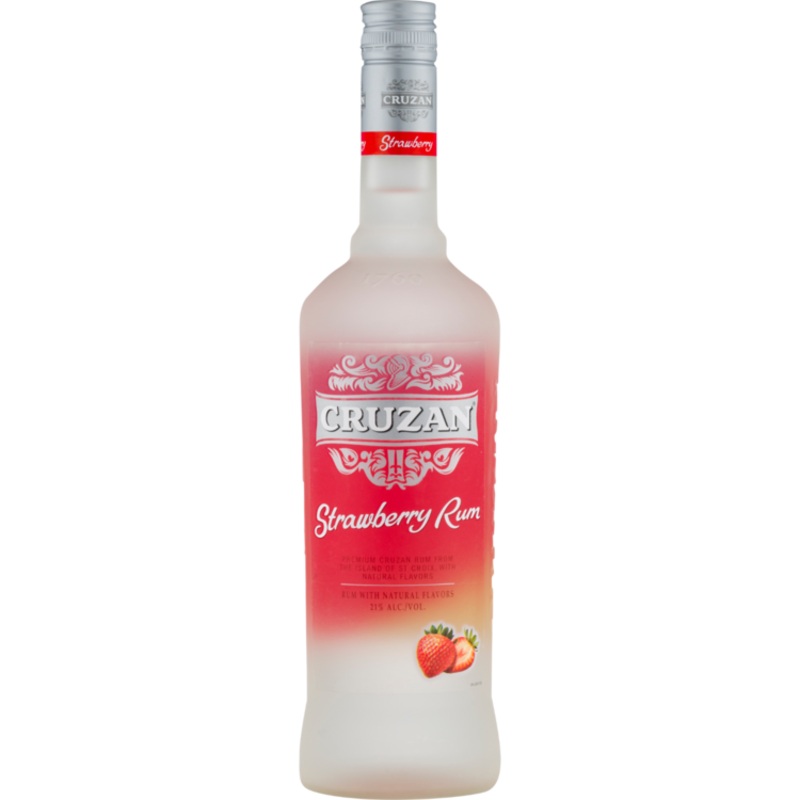 CRUZAN STRAWBERRY FLAVORED RUM 42 750ML