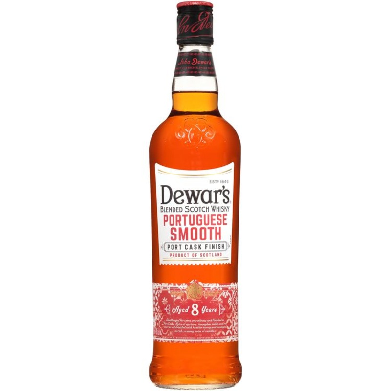 DEWAR'S BLENDED SCOTCH PORTUGUESE SMOOTH 8 YR 80 750ML