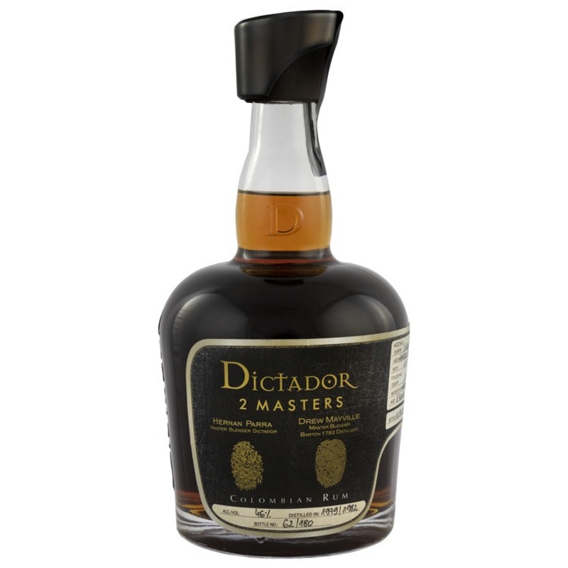 Dictador Aged Rum 2 Masters Barton Blended 36 Yr 92 750ML