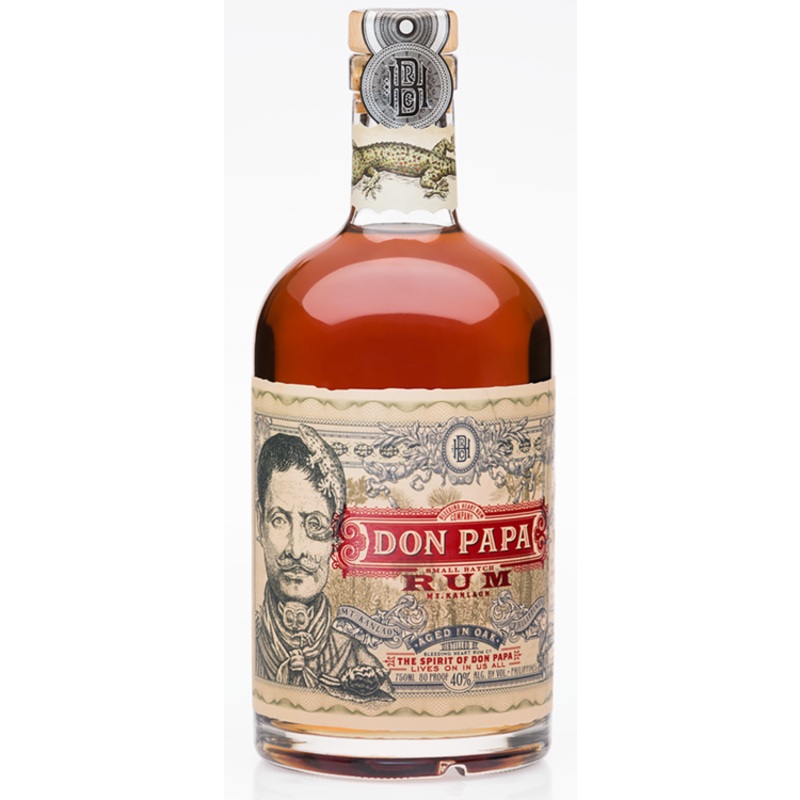 Don Papa Gold Rum Small Batch Aged In Oak 80 750ML