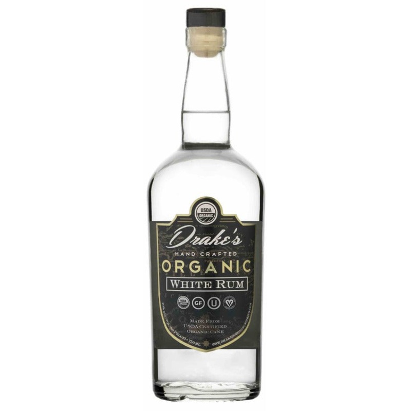 DRAKE'S ORGANIC WHITE RUM 80 750ML