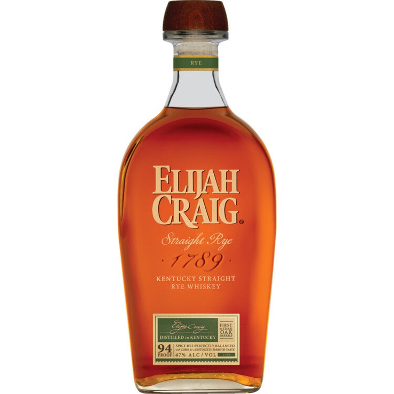 ELIJAH CRAIG STRAIGHT RYE WHISKEY 94 750ML