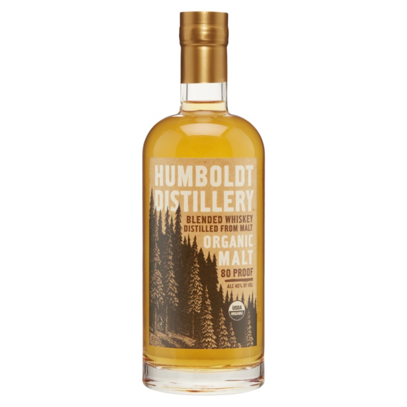 HUMBOLDT DISTILLERY BLENDED WHISKEY DISTILLED FROM ORGANIC MALT 80 750ML