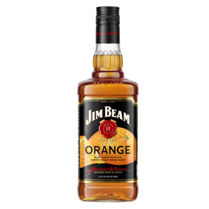 JIM BEAM ORANGE FLAVORED WHISKEY 65 750ML
