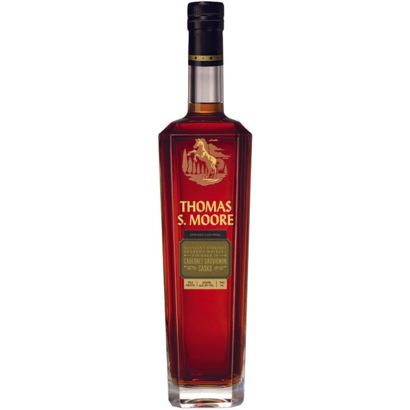 THOMAS S. MOORE STRAIGHT BOURBON EXTENDED CASK FINISH CABERNET SAUVIGNON CASKS 95.3 750ML