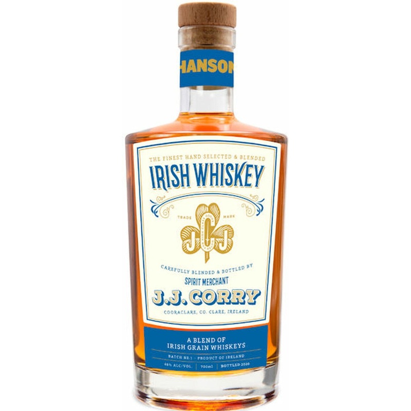 J.J. CORRY BLENDED IRISH WHISKEY THE HANSON BATCH NO. 1 92 750ML