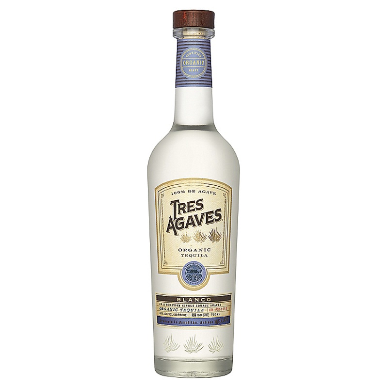 TRES AGAVES TEQUILA BLANCO 80 750ML