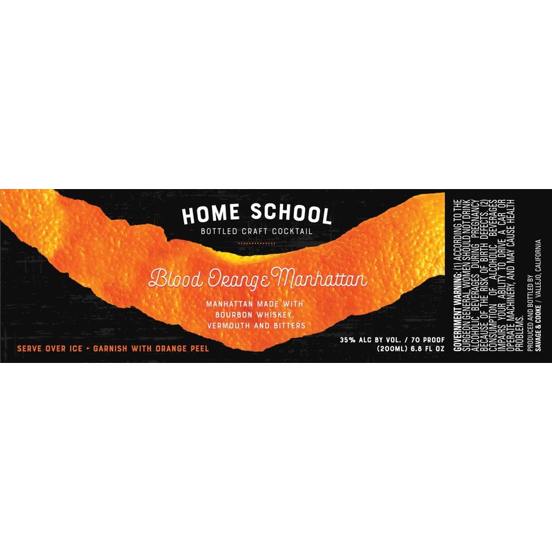 HOME SCHOOL BLOOD ORANGE MANHATTAN 24PK/200ML 200 mL