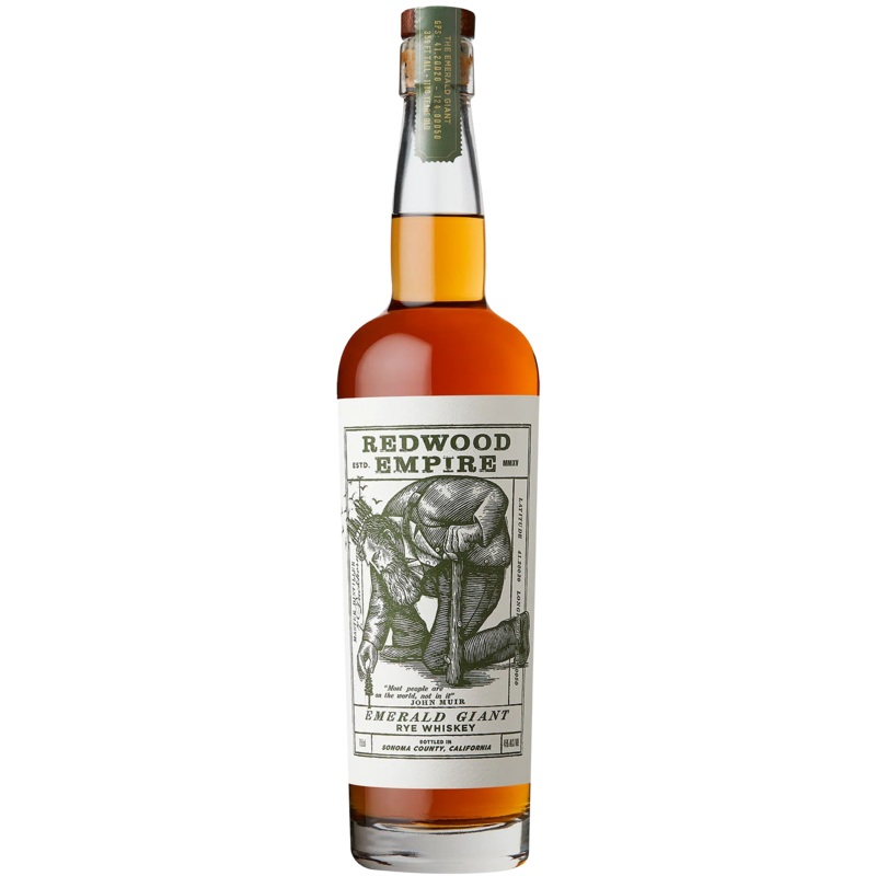REDWOOD EMPIRE 'EMERALD GIANT' RYE WHISKEY 750 mL