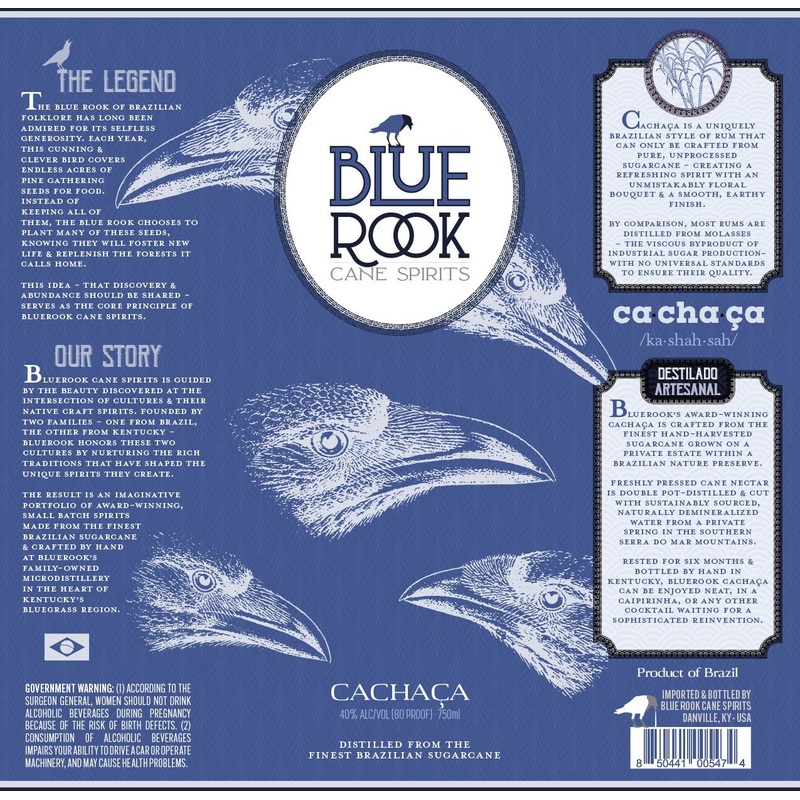 BLUE ROOK CACHACA 750 mL