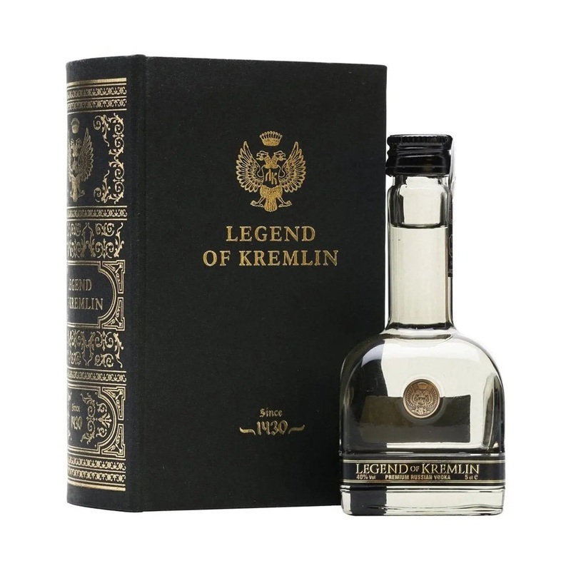Legend Of Kremlin Miniature Vodka With Black Book, 5 cl