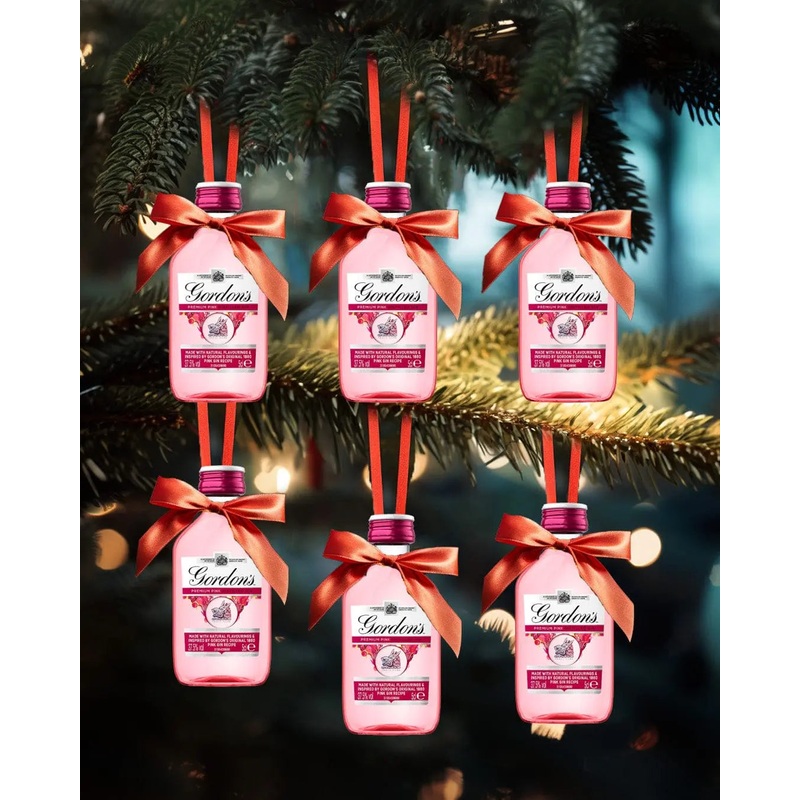 Merry Baubles - Gordon's Pink Gin Miniature Set