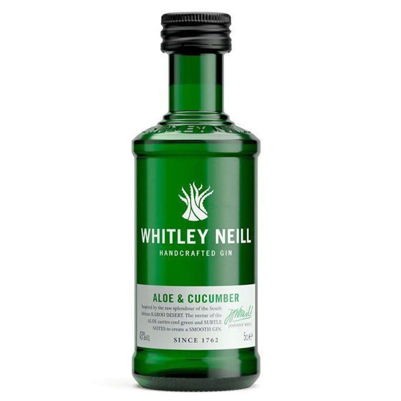Whitley Neill Aloe & Cucumber Gin Miniature, 5 cl