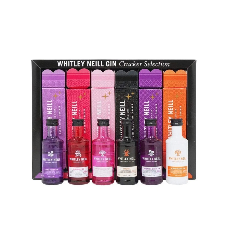 Whitley Neill Gin Christmas Cracker Set, 6 x 5 cl