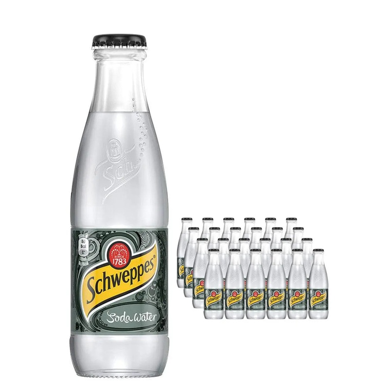 Schweppes Soda Water Multipack, 24 x 200 ml