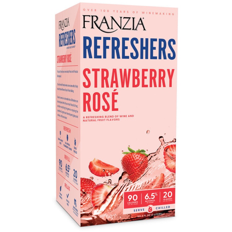 FRANZIA REFRESHERS STRAW ROSE BIB