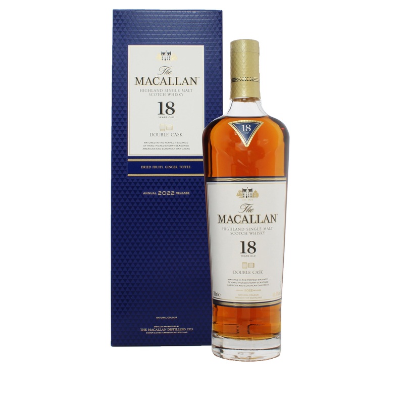 Macallan Double Cask Highland Single Malt Scotch Whisky 18 Years 750 ML