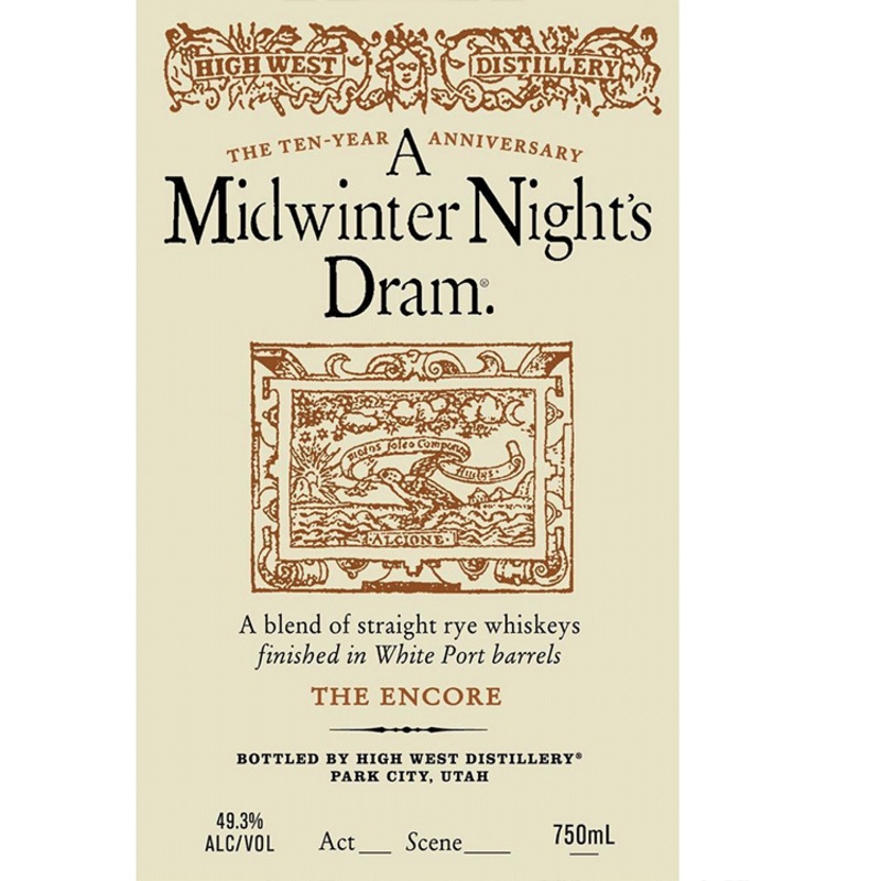 High West A Midwinter Nights Dram The Encore Blend of Straight Ryes