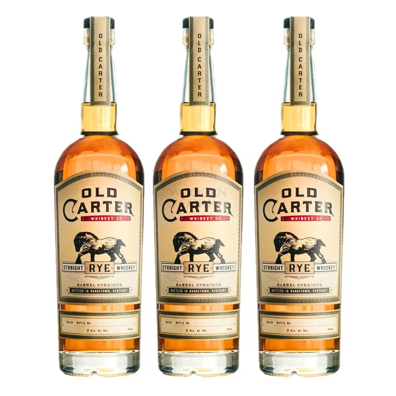 Old Carter Straight Rye Whiskey Batch #1-3 Bundle
