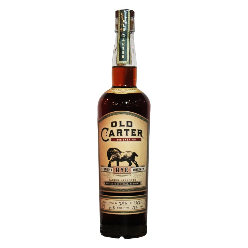 Old Carter Straight Rye Whiskey Batch 14 123 Proof