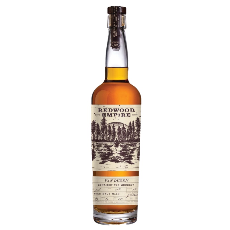 Redwood Empire Van Duzen Straight Rye Whiskey 750mL