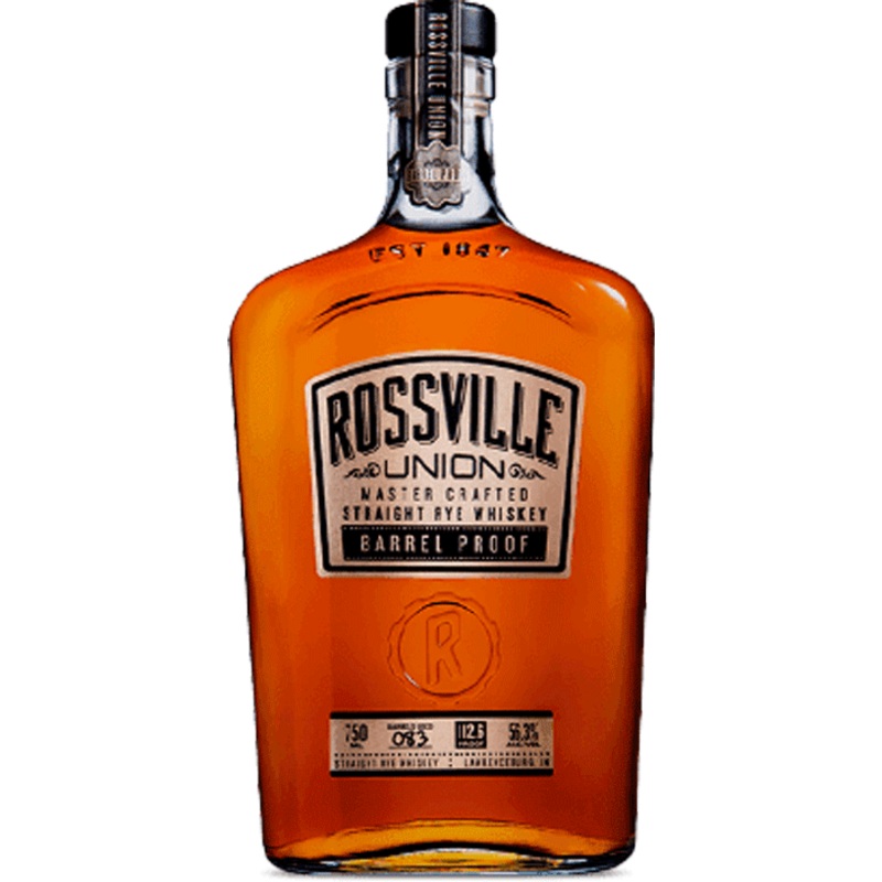 Rossville Union Barrel Proof Straight Rye Whiskey