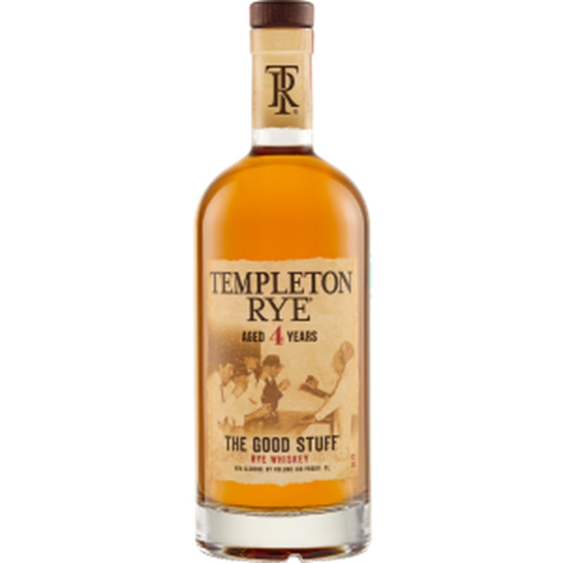 Templeton The Good Stuff 4 Year Old Rye Whiskey 750ml
