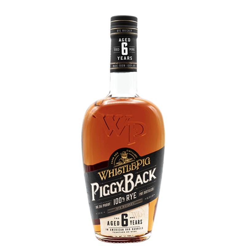 WhistlePig Piggy Back 6 Year Old Rye Whiskey 750ml