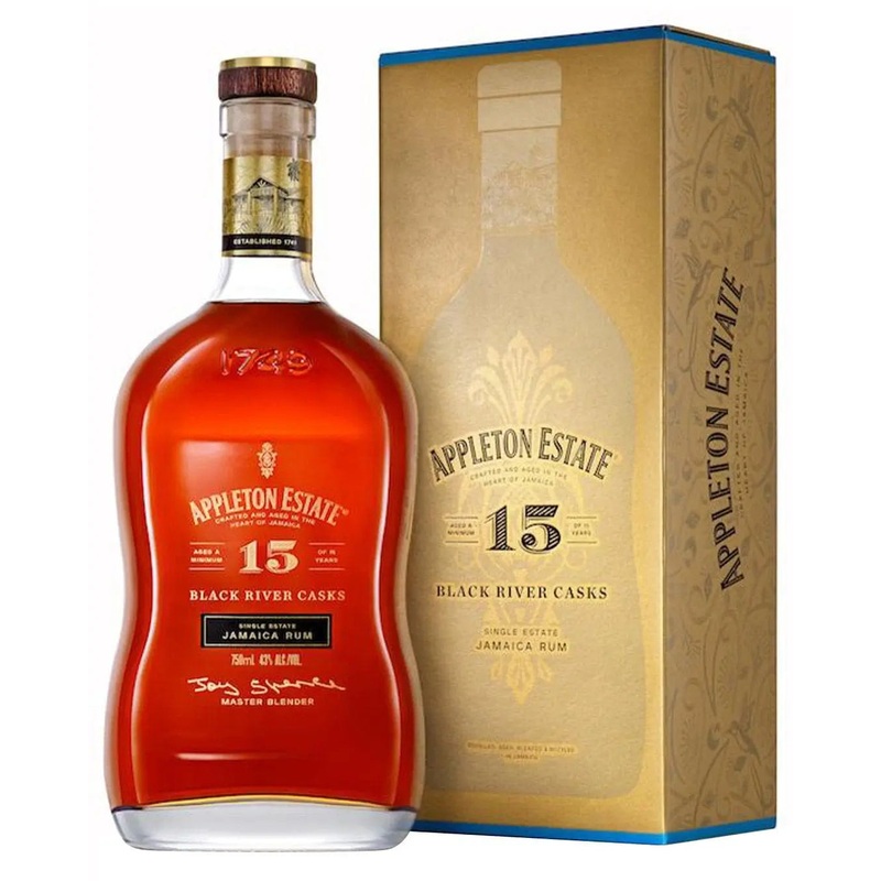 Appleton Estate 15 Year Old Black River Casks Rum, 70 cl
