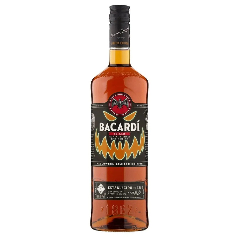 Bacardi Limited Edition Halloween Glow In The Dark Spiced Rum, 70 cl