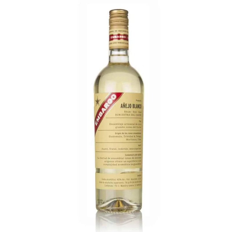 Embargo Aejo Blanco Rum, 70 cl