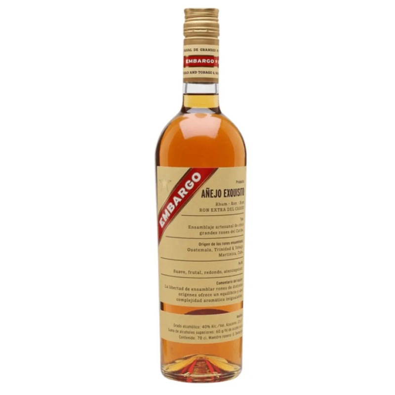 Embargo Aejo Exquisito Rum, 70 cl