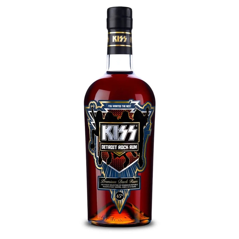 Kiss Detroit Rock Premium Dark Rum, 70 cl