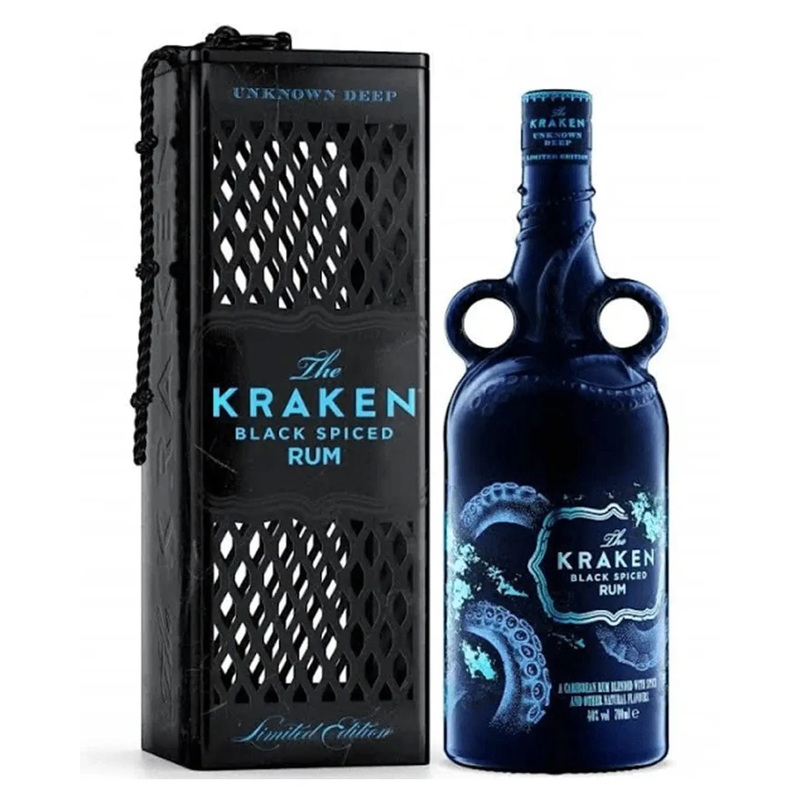 Kraken Black Spiced Deep Sea Bioluminescence Rum Bottle, 70 cl