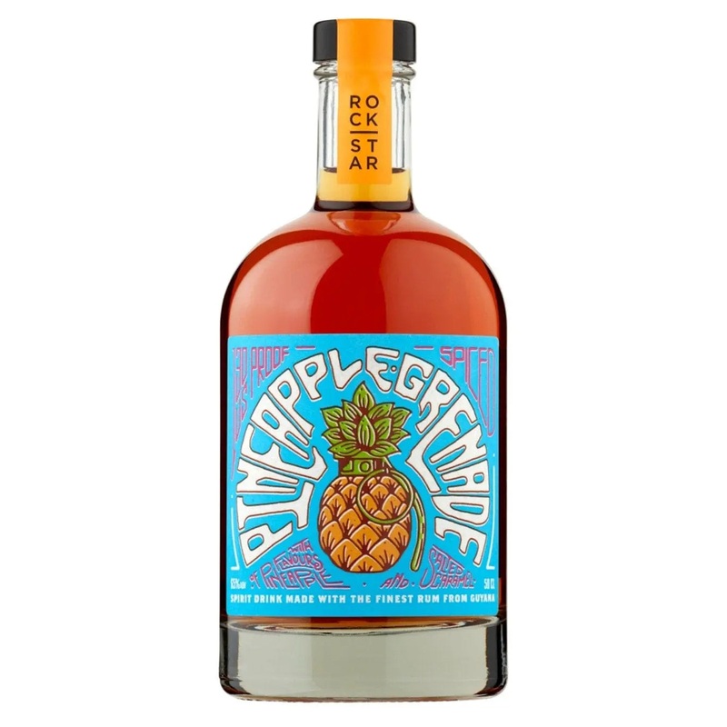 Rockstar Pineapple Grenade Spiced Rum, 50 cl