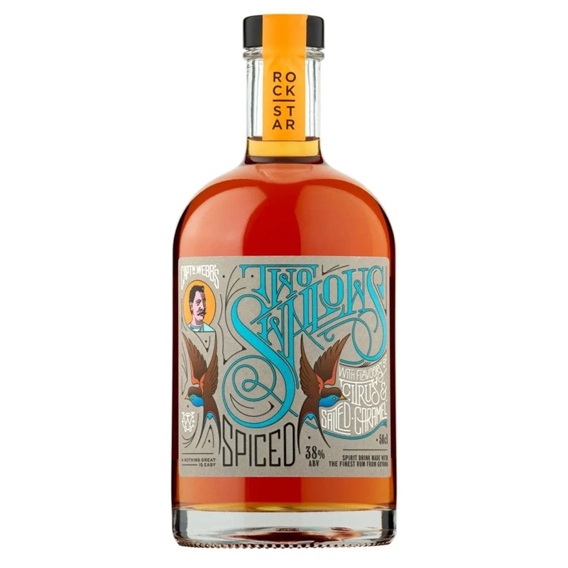 Two Swallows Citrus & Salted Caramel Spiced Rum, 50 cl
