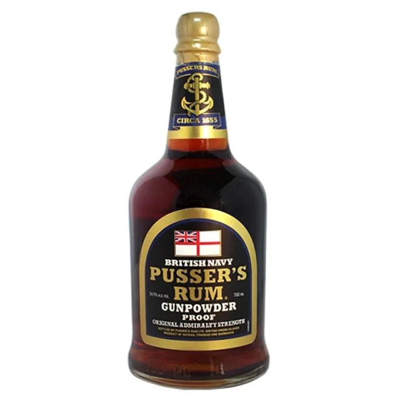 Pussers British Navy Rum Gunpowder Proof