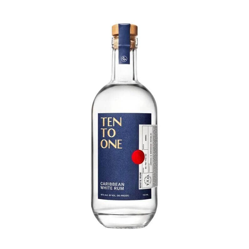 Ten To One Caribbean White Rum 750mL