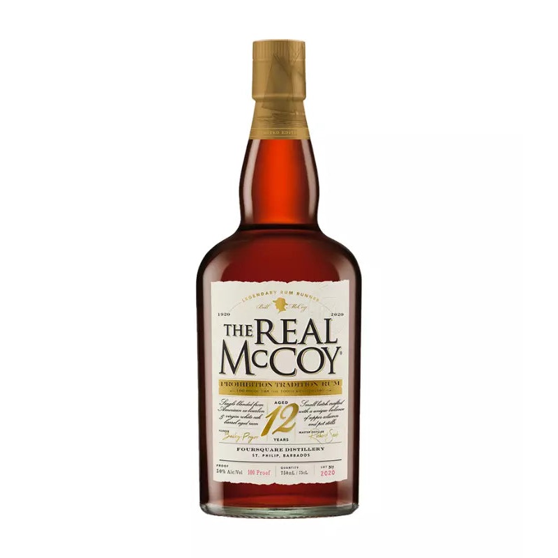 The Real McCoy 12 Year Aged Rum Prohibition Tradition 750mL