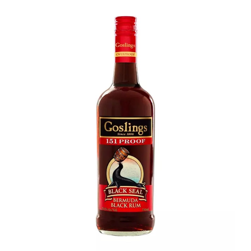 Goslings Black Seal 151 Proof Bermuda Rum 750mL